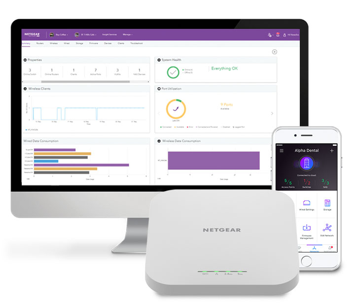 NETGEAR Point d’accès WiFi 6E POE++ (WAX630E) - WiFi 6E Tri Bandes AXE7800  | Borne WiFi 6E | Port Ethernet 2,5 G | Gestion à Distance via Insight 