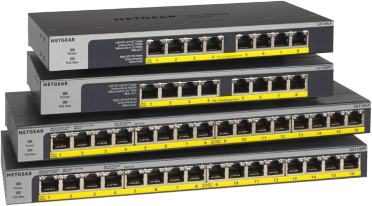 NETGEAR 5-Port Gigabit Ethernet Unmanaged PoE Switch (GS305PP) - with 4 x  PoE+ @ 83W, Desktop or Wall Mount